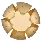 Fredrick Ramond FR46962UB-LL Unlacquered Brass Small Semi-flush Mount Image 5