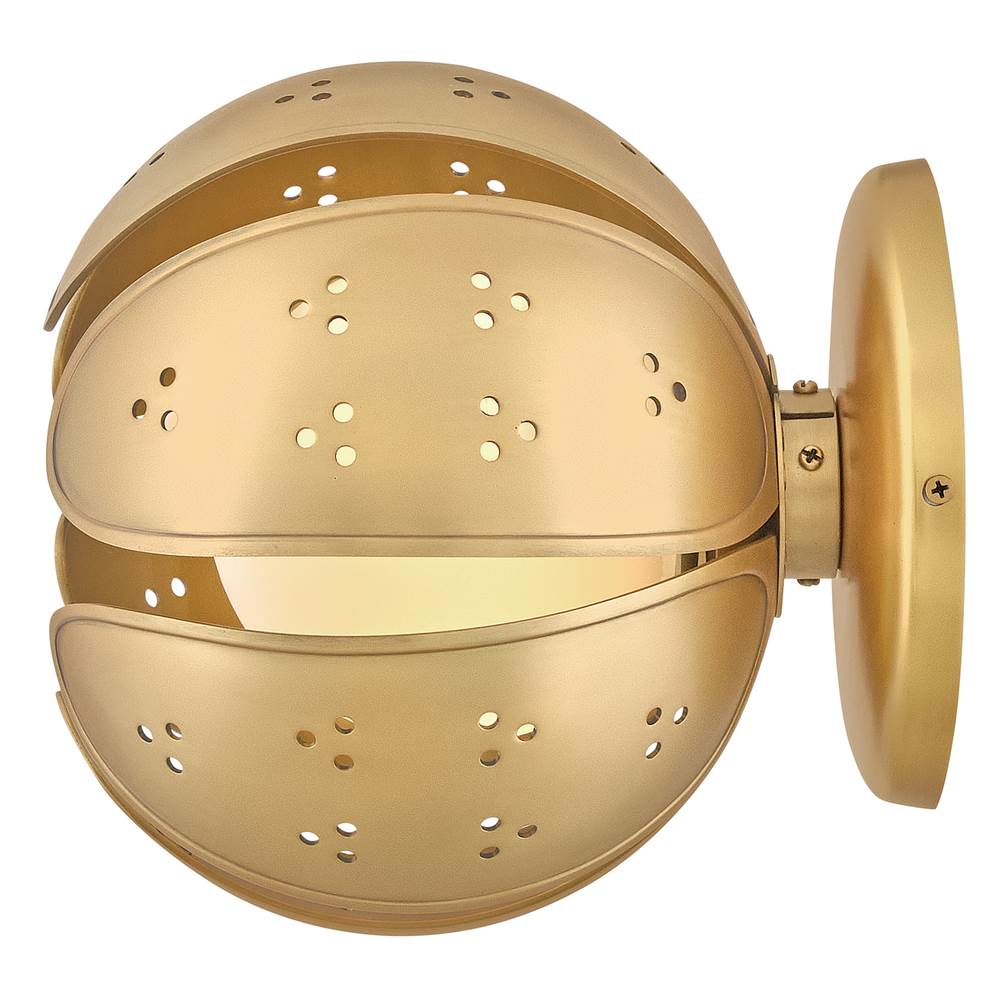 Fredrick Ramond FR46962UB-LL Unlacquered Brass Small Semi-flush Mount Image 4