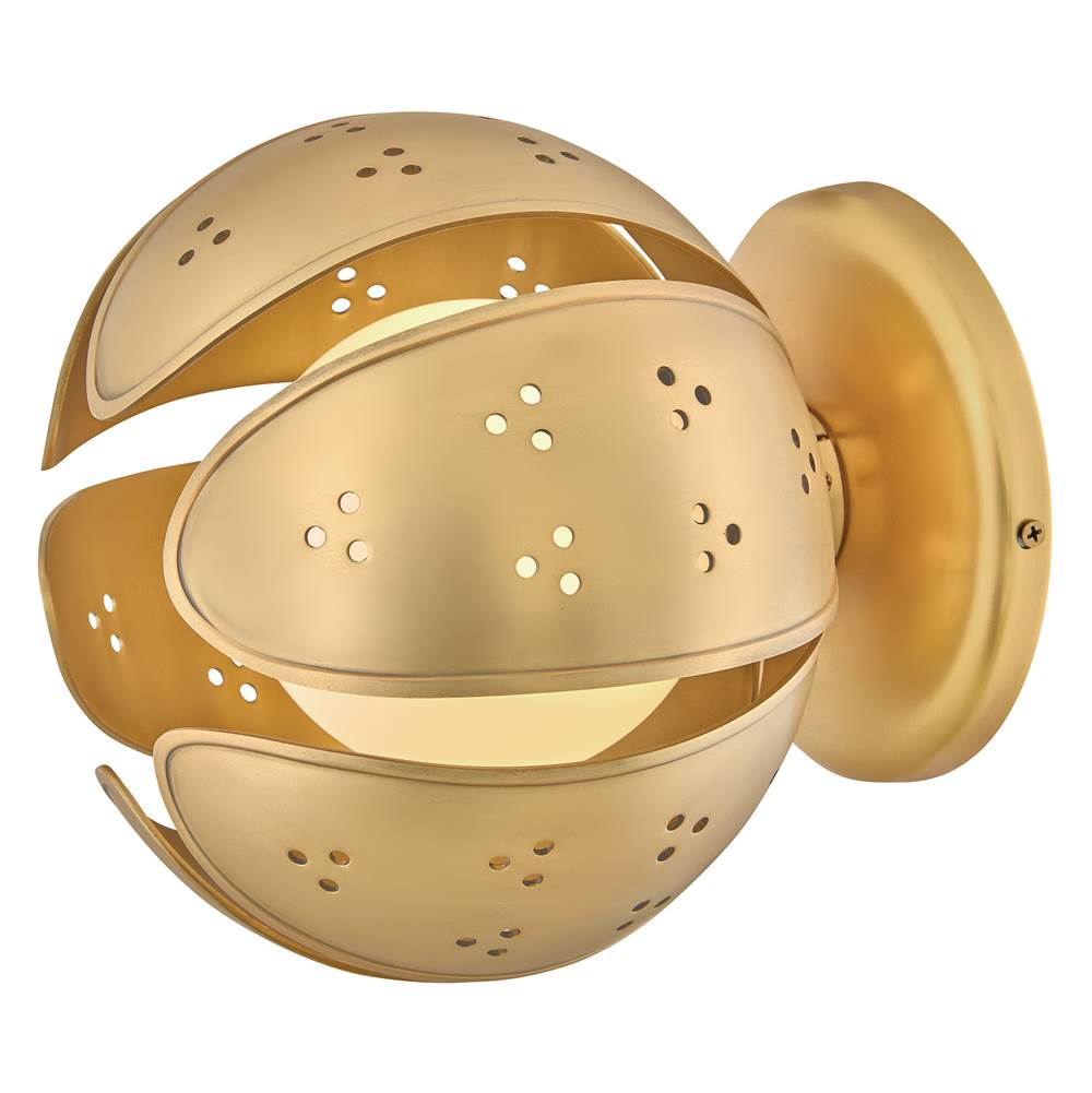 Fredrick Ramond FR46962UB-LL Unlacquered Brass Small Semi-flush Mount Image 3