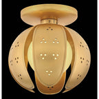 Fredrick Ramond FR46962UB-LL Unlacquered Brass Small Semi-flush Mount Image 2