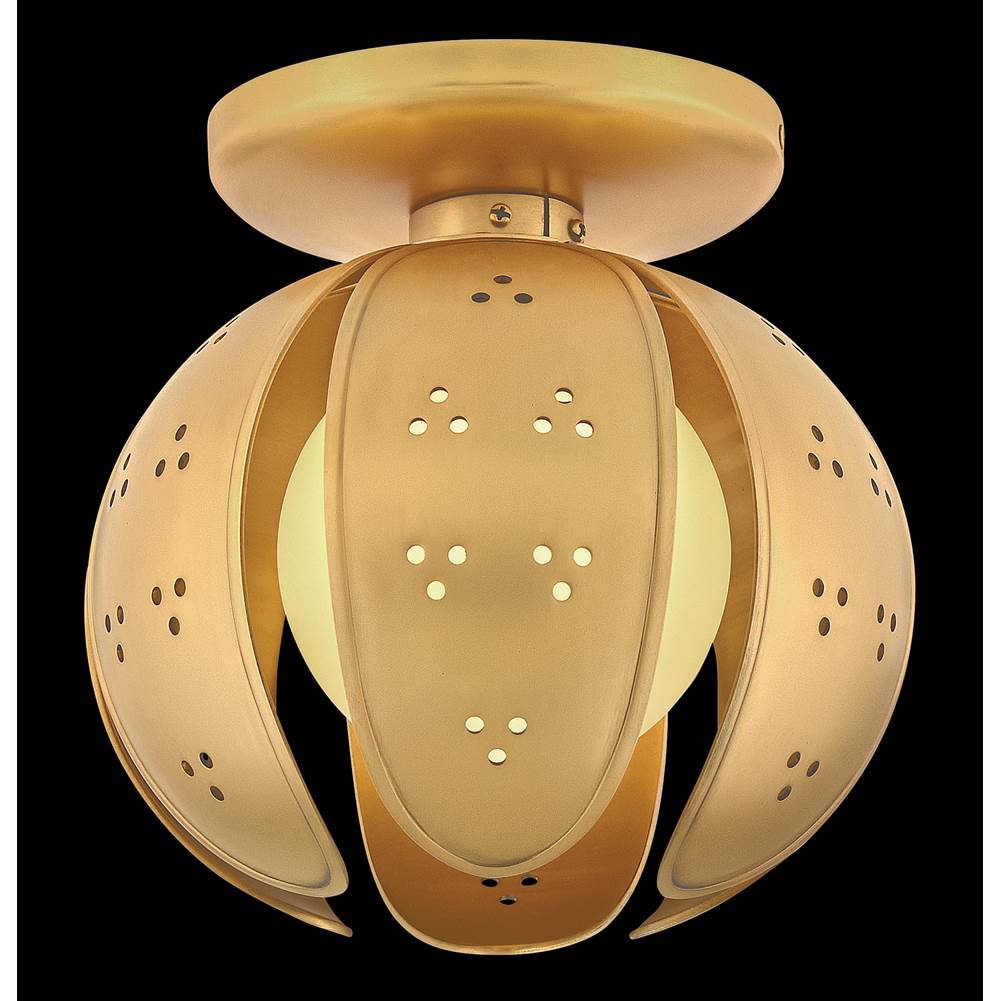 Fredrick Ramond FR46962UB-LL Unlacquered Brass Small Semi-flush Mount Image 2
