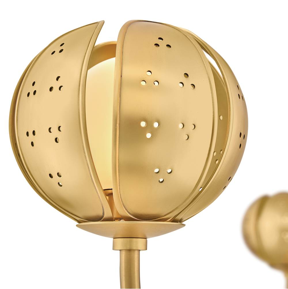 Fredrick Ramond FR46963UB-LL Unlacquered Brass Large Abstract Chandelier Image 7