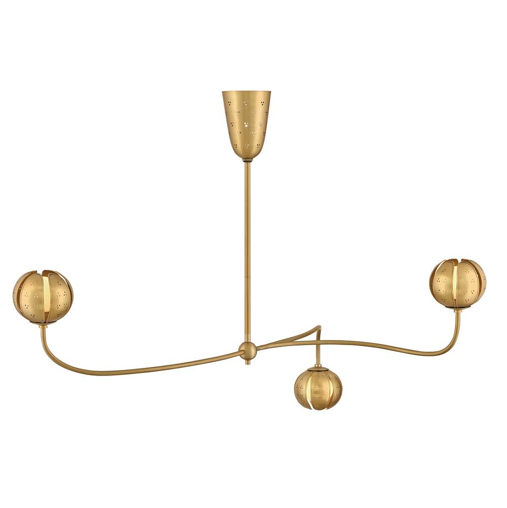 Fredrick Ramond FR46963UB-LL Unlacquered Brass Large Abstract Chandelier Image 4