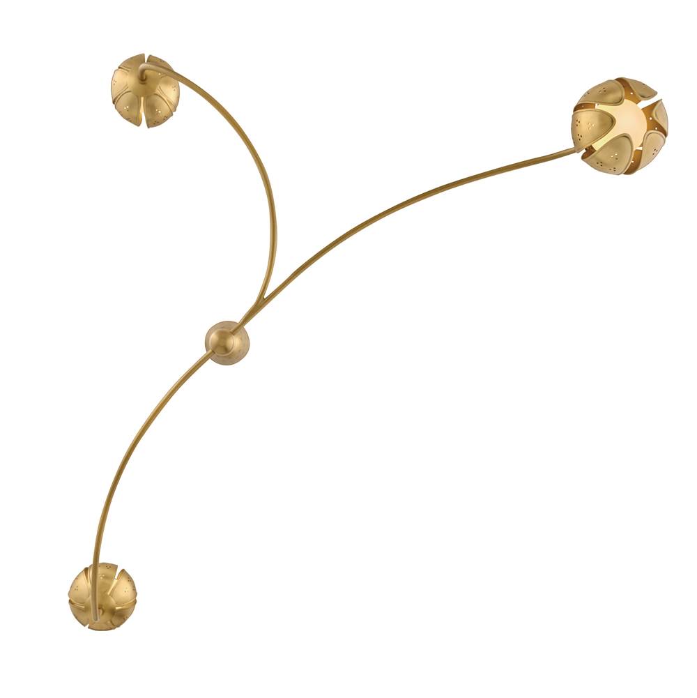 Fredrick Ramond FR46963UB-LL Unlacquered Brass Large Abstract Chandelier Image 3
