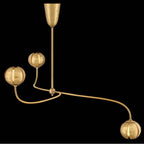 Fredrick Ramond FR46963UB-LL Unlacquered Brass Large Abstract Chandelier Image 2