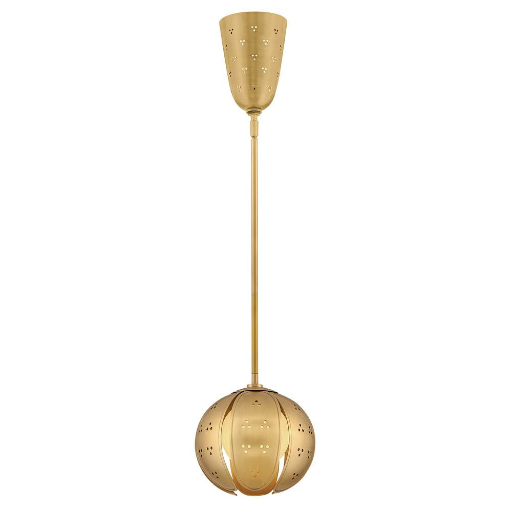 Fredrick Ramond FR46967UB-LL Unlacquered Brass Small Pendant Image 1