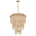 Fredrick Ramond FR47004BNG Burnished Gold Medium Chandelier Image 1