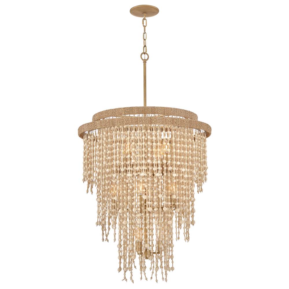 Fredrick Ramond FR47004BNG Burnished Gold Medium Chandelier Image 1