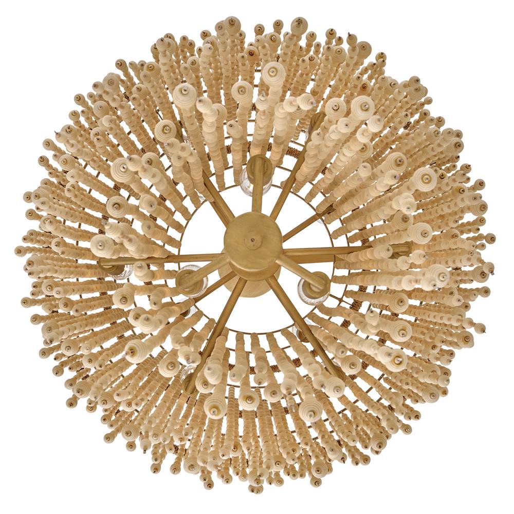 Fredrick Ramond FR47004BNG Burnished Gold Medium Chandelier Image 2