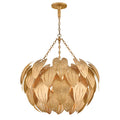 Fredrick Ramond FR47166DA Distressed Brass Large Chandelier Image 1