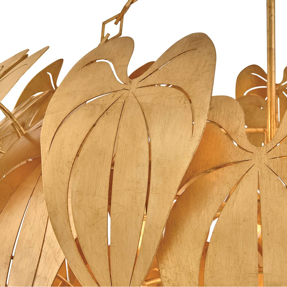 Fredrick Ramond FR47166DA Distressed Brass Large Chandelier Image 7