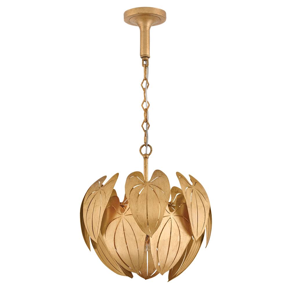 Fredrick Ramond FR47167DA Distressed Brass Large Convertible Semi-flush Mount Image 8