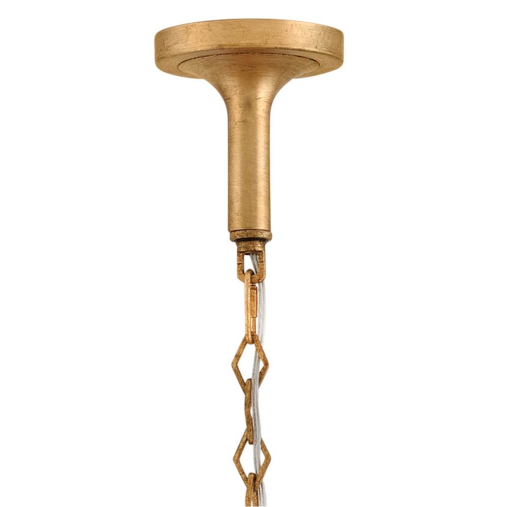 Fredrick Ramond FR47167DA Distressed Brass Large Convertible Semi-flush Mount Image 4