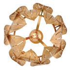 Fredrick Ramond FR47167DA Distressed Brass Large Convertible Semi-flush Mount Image 3