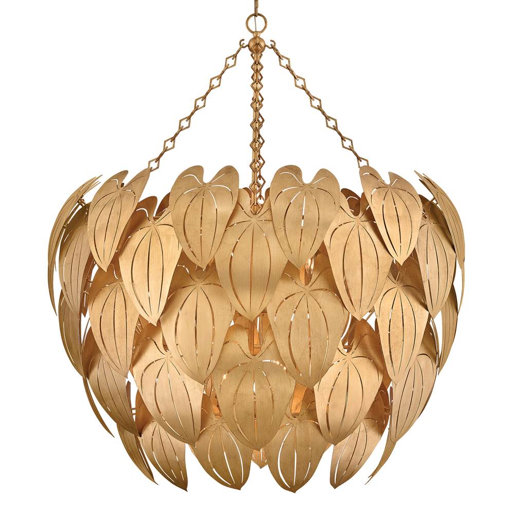 Fredrick Ramond FR47168DA Distressed Brass Large Chandelier Image 8