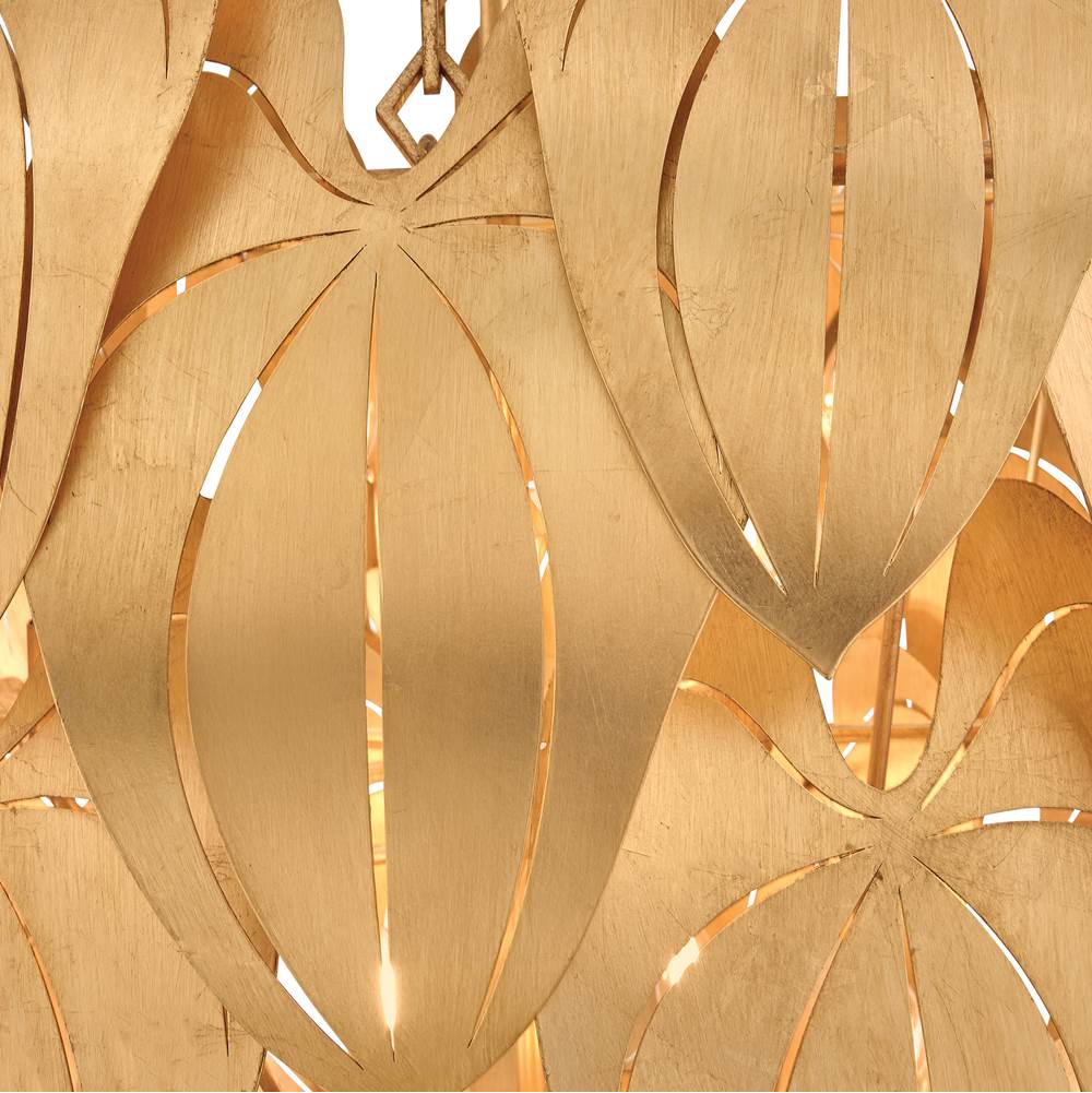 Fredrick Ramond FR47168DA Distressed Brass Large Chandelier Image 7