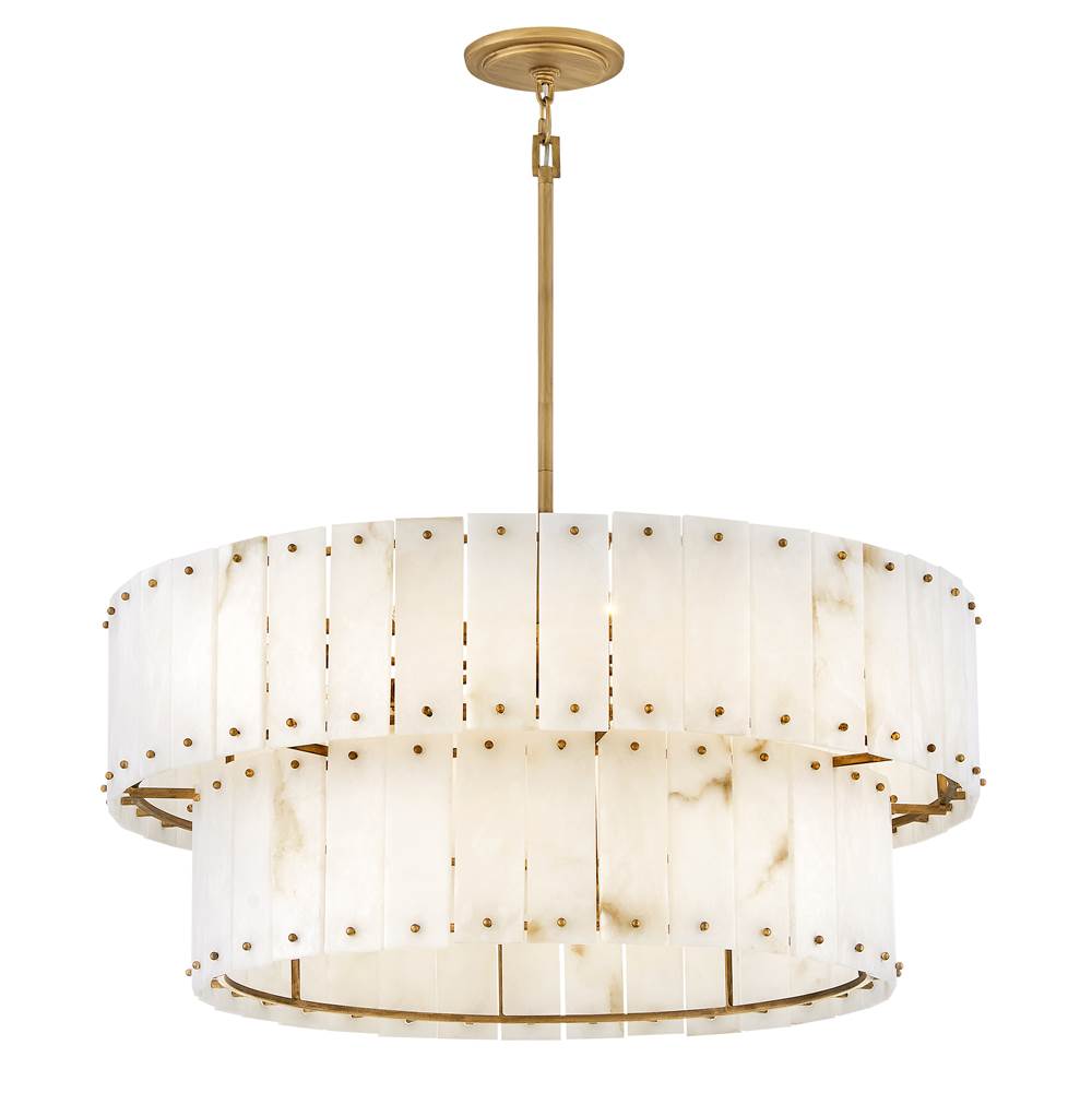 Fredrick Ramond FR47754BNG Burnished Gold Medium Drum Chandelier Image 8
