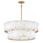 Fredrick Ramond FR47754BNG Burnished Gold Medium Drum Chandelier Image 7