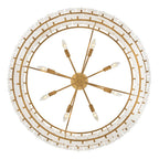 Fredrick Ramond FR47754BNG Burnished Gold Medium Drum Chandelier Image 5
