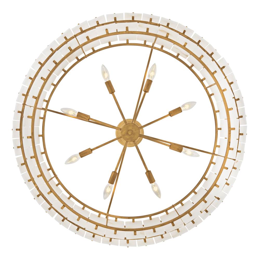 Fredrick Ramond FR47754BNG Burnished Gold Medium Drum Chandelier Image 5