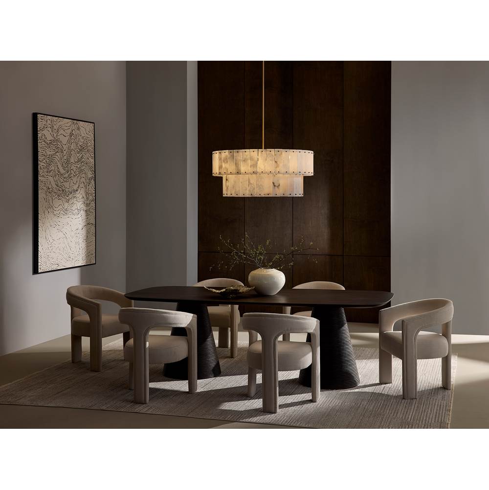 Fredrick Ramond FR47754BNG Burnished Gold Medium Drum Chandelier Image 2