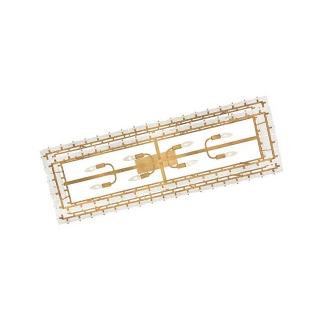 Fredrick Ramond FR47756BNG Burnished Gold Medium Eight Light Linear Image 2