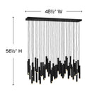 Fredrick Ramond FR49909BLK Black Chandelier Harmony Image 5