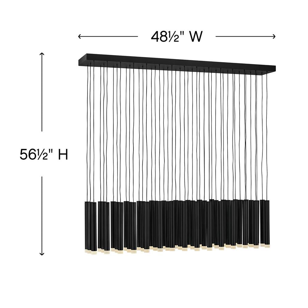 Fredrick Ramond FR49909BLK Black Chandelier Harmony Image 4