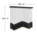 Fredrick Ramond FR49909BLK Black Chandelier Harmony Image 3