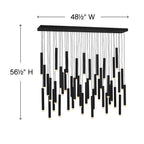 Fredrick Ramond FR49909BLK Black Chandelier Harmony Image 2