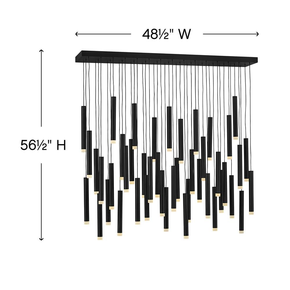 Fredrick Ramond FR49909BLK Black Chandelier Harmony Image 2