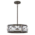 Fredrick Ramond FR30103BX Black Oxide Medium Led Convertible Semi-flush Mount Image 1