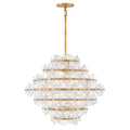 Fredrick Ramond FR30128DA Distressed Brass Medium Single Tier Pendant Image 1