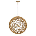 Fredrick Ramond Centric Chandelier Centric Large Orb In Burnished Gold