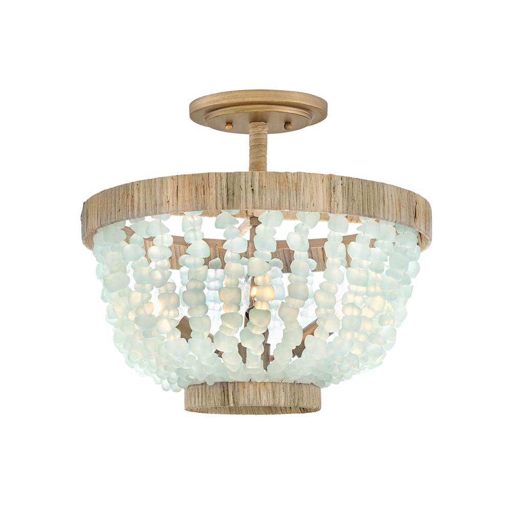 Fredrick Ramond FR30203BNG-BG Burnished Gold Medium Semi-flush Mount Image 1