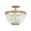 Fredrick Ramond FR30203BNG-BG Burnished Gold Medium Semi-flush Mount Image 1