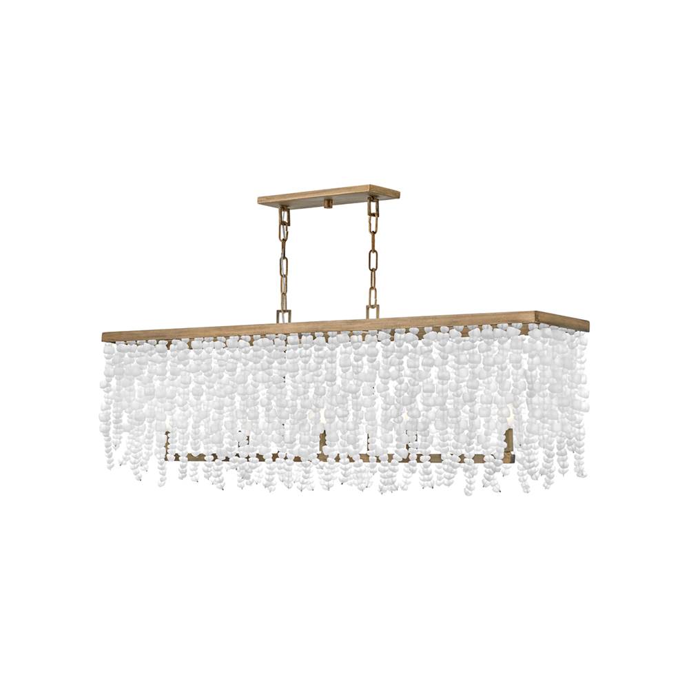 Fredrick Ramond Dune Chandelier Dune Five Light Linear In Burnished Gold