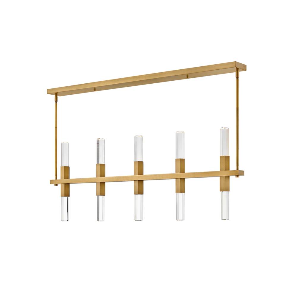 Fredrick Ramond FR30608HBR Heritage Brass Ten Light Led Linear Image 1