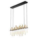 Fredrick Ramond FR30705BLK Black Chandelier Echo Large Led Linear In Black Image 1