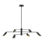 Fredrick Ramond FR35806BLK Black Chandelier Bowery Image 1