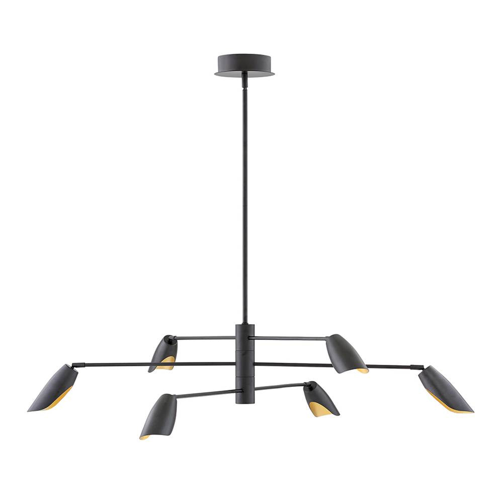 Fredrick Ramond FR35806BLK Black Chandelier Bowery Image 1