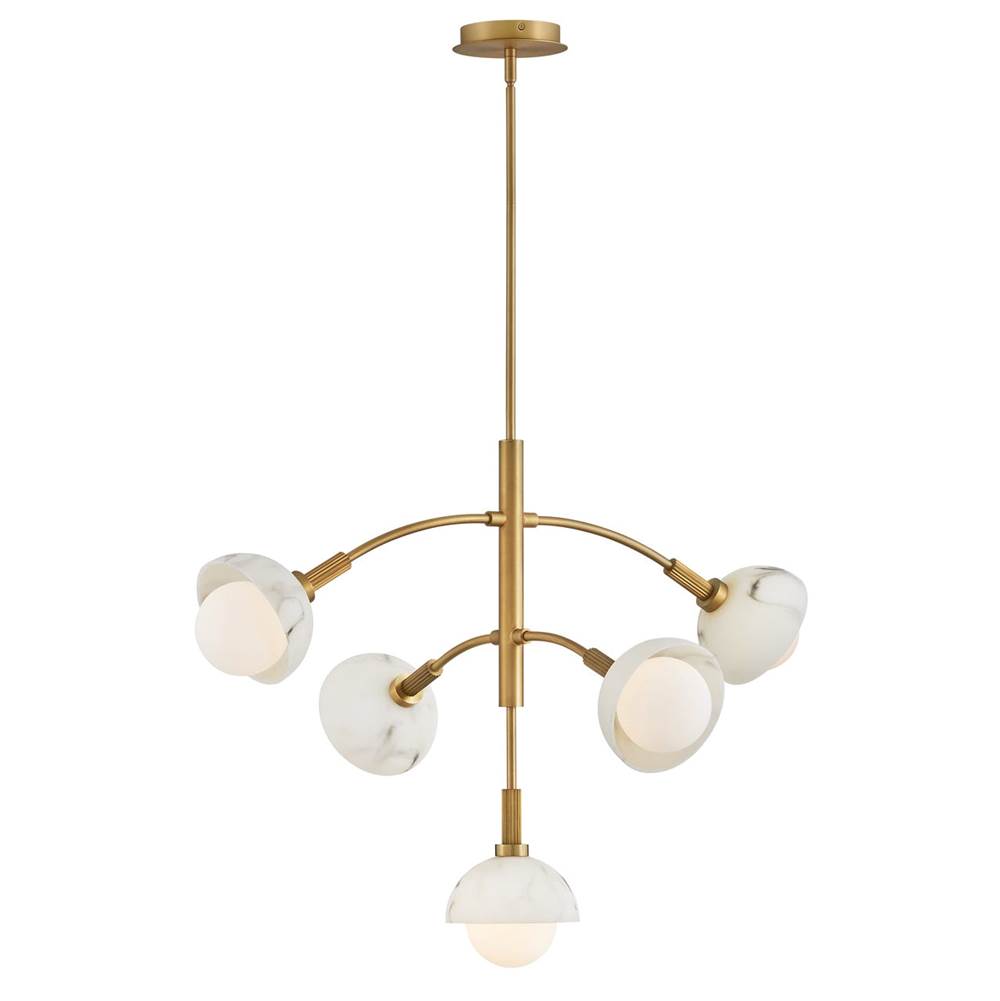 Fredrick Ramond FR38405HB Heritage Brass Medium Multi Tier Chandelier Image 1
