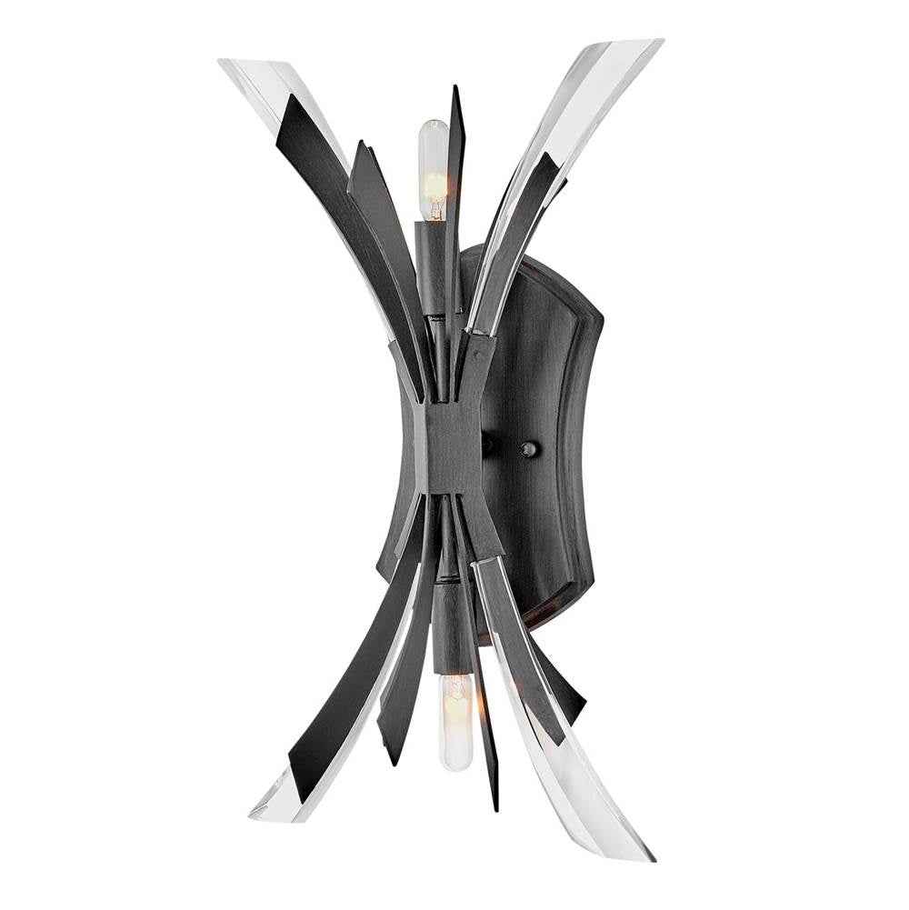 Fredrick Ramond FR40902BGR Brushed Graphite Two Light Sconce Image 1