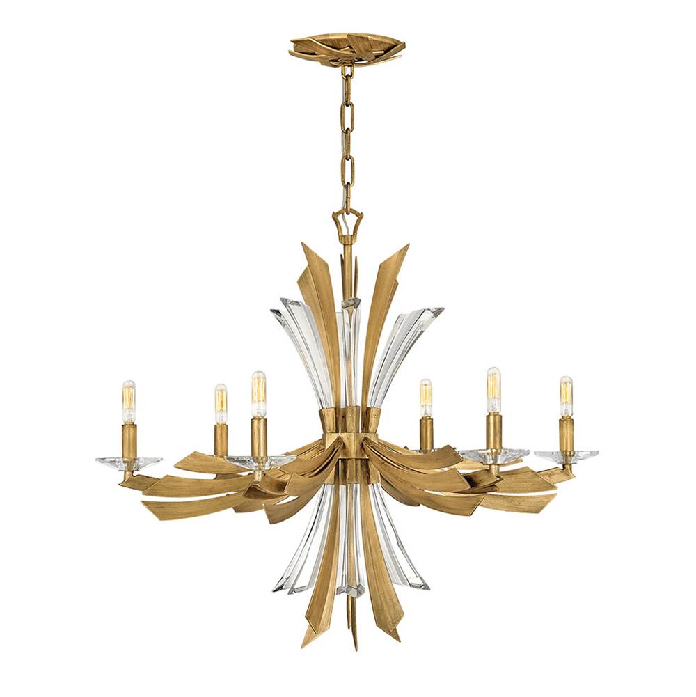 Fredrick Ramond FR40908BNG Burnished Gold Chandelier Vida Image 1