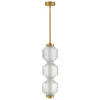 Fredrick Ramond FR41467LCB Lacquered Brass Medium Led Convertible Pendant Image 1