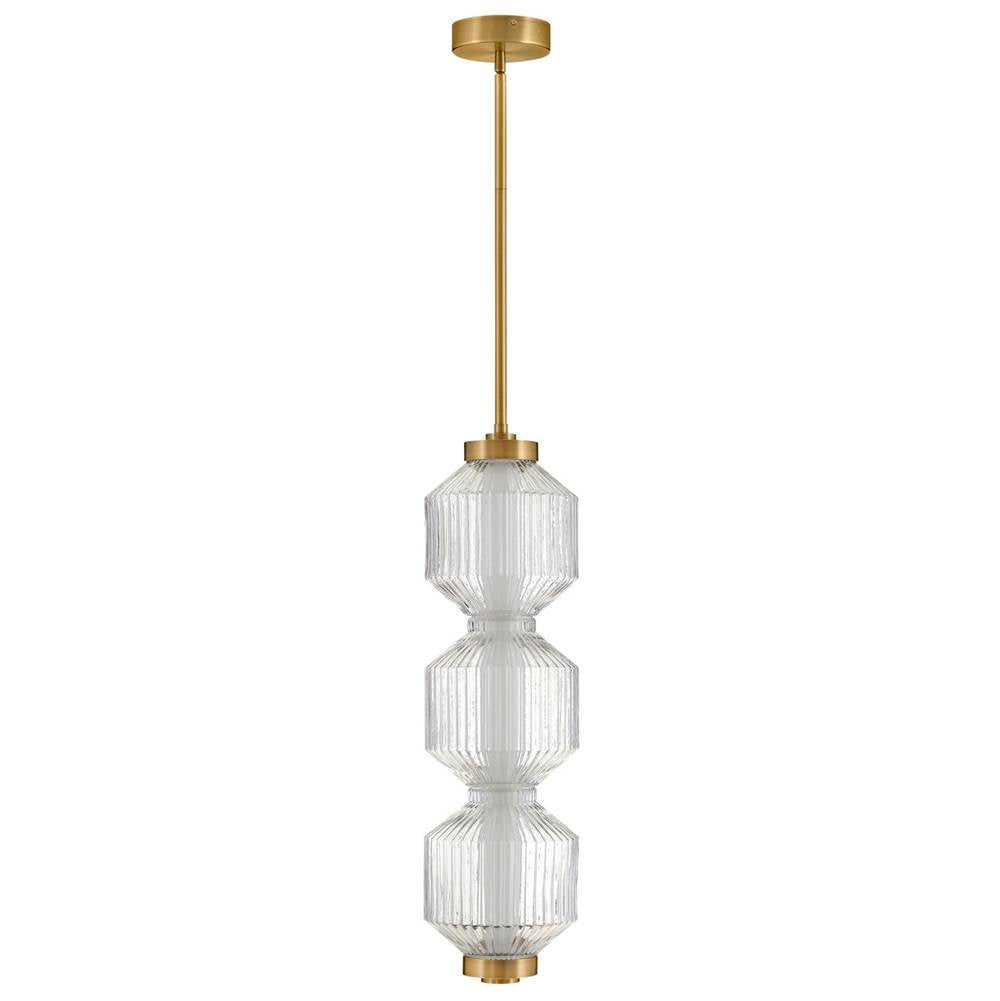 Fredrick Ramond FR41467LCB Lacquered Brass Medium Led Convertible Pendant Image 1