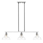 Golden Lighting 0305-3SF CH-CLR Chrome Yep By Golden Lighting Carver 3-light Semi-flush Mount In Chrome Image 3