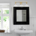 Golden Lighting 0305-BA3 BCB-CLR Brushed Champagne Brass Yep By Golden Lighting Carver 3-light Vanity In Brushed Champagne Brass Image 2