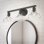 Golden Lighting 0305-BA3 RBZ-CLR Rubbed Bronze Yep By Golden Lighting Carver 3-light Vanity In Rubbed Bronze Image 2