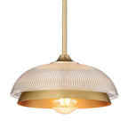 Golden Lighting 0309-M1L BCB-RPG Brushed Champagne Brass Golden Lighting Crawford 1-light Pendant In Brushed Champagne Brass Image 6